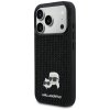 Etui Karl Lagerfeld Rhinestones          Karl&Choupette Pin do iPhone 17 Pro czarny